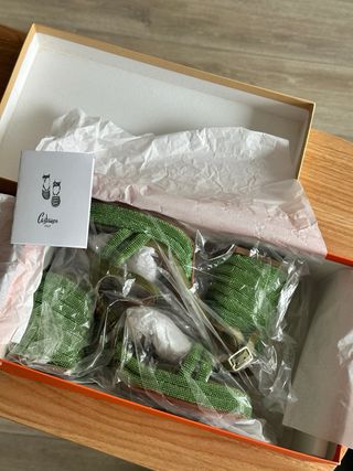 Sandalias Castañer Talla 36 Verdes Brillantes