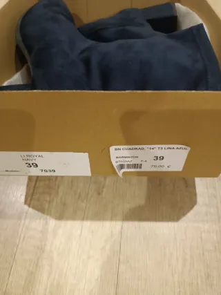 Botines azul marino talla 39