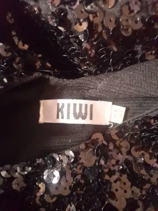 Vestido lentejuelas negro