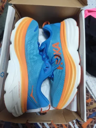 Zapatillas Hoka Bondi 8 Azul/Blanco