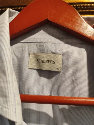 Camisa Scalpers Azul Talla 43 - Un Uso