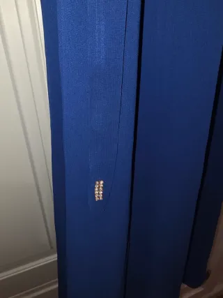 Vestido largo azul con pedrería talla M/L