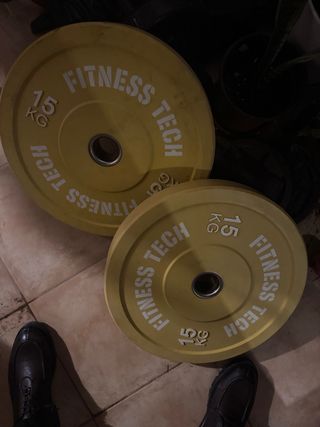 2 discos Fitness Tech 15 kg