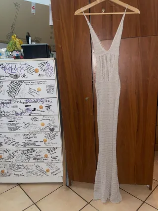 Vestito donna bianco a spallina