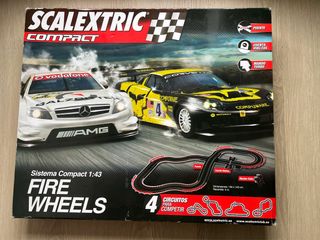 Scalextric Compact Fire Wheels Circuito Coches
