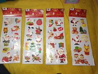 Sticker Decorativi Natalizi - Confezione da 4