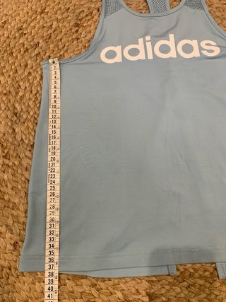 Camiseta Adidas tirantes deporte azul