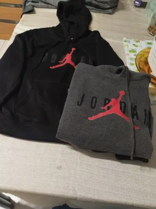 Felpe Jordan nere e grigie