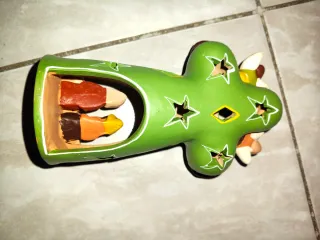 Presepe in terracotta con incenso