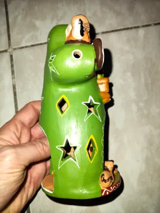 Presepe in terracotta con incenso