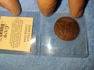 2 Moneda Juego de Tronos - Cobre de Meereen y robb