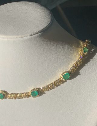 Collar Plata Esmeraldas GRC