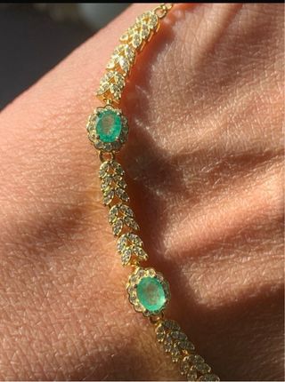 Collar Plata Esmeraldas GRC