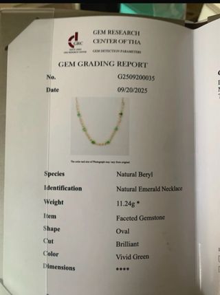 Collar Plata Esmeraldas GRC