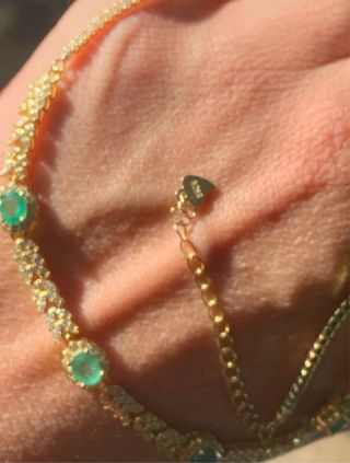 Collar Plata Esmeraldas GRC