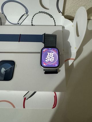 Apple Watch Serie 9 45mm Plata/Azul Marino