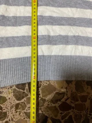 Jersey Tommy Hilfiger Rayas Gris Beige