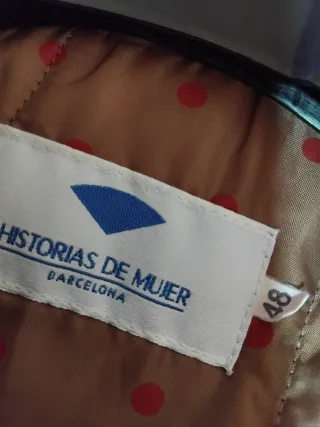 Chaquetón forrado mujer talla 48 beige