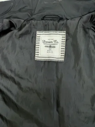 Chaqueta Denim Co. Negra Talla L