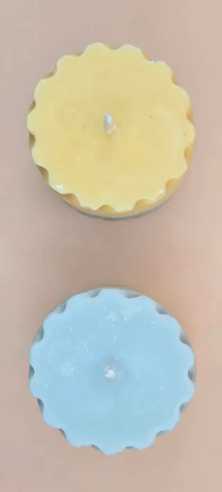 Candele Zucchero Filato - Set di 2