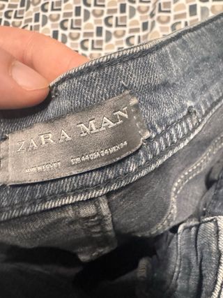 Lote 3 pantalones vaqueros desgastados