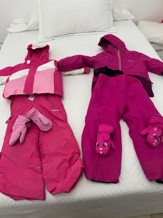 Ropa y botas de esquí para niños tallas de 2 y3 y4