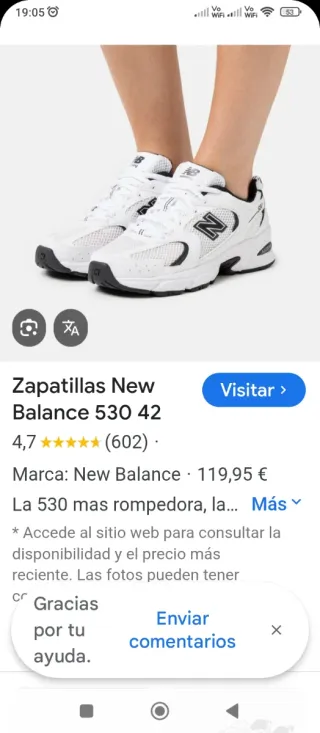 Deportivas New Balance 530 Talla 36