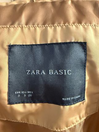 Plumas largo Zara mujer marrón