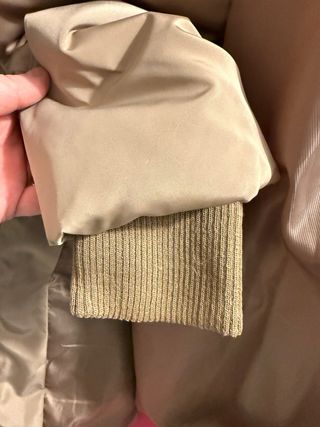 Plumas largo Zara mujer marrón