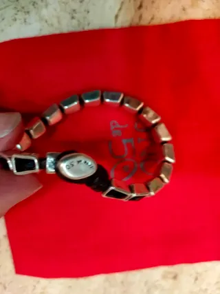 Pulsera Uno de 50 Plata y Negro
