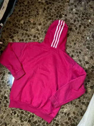Sudadera Adidas Rosa y Blanca Deportiva