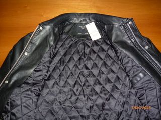 Giubbotto effetto pelle marrone taglia M