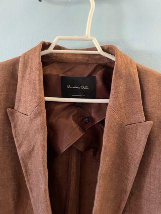 Blazer y pantalón Massimo Dutti Marrón