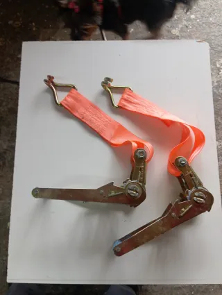 Cinchas grandes de sujeción naranjas