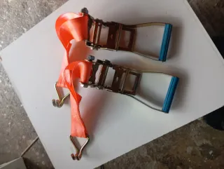 Cinchas grandes de sujeción naranjas