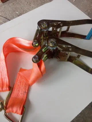 Cinchas grandes de sujeción naranjas