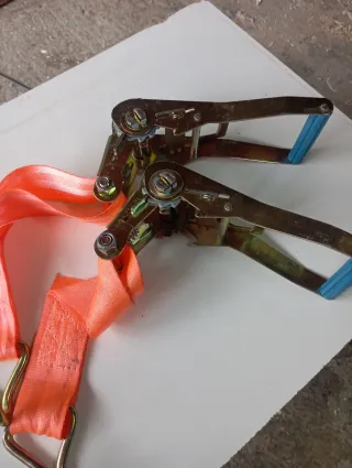 Cinchas grandes de sujeción naranjas