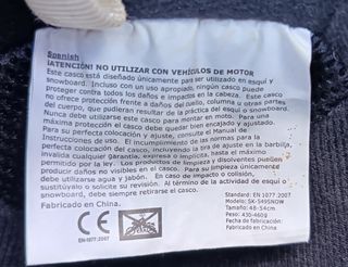 Casco de esquí infantil SK-549SNOW