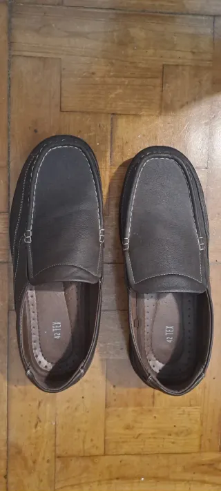 Zapatos mocasines hombre marrones talla 42