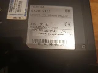 Portátil Toshiba Satellite A20-S103