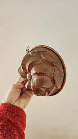 Stampo in rame antico per budino