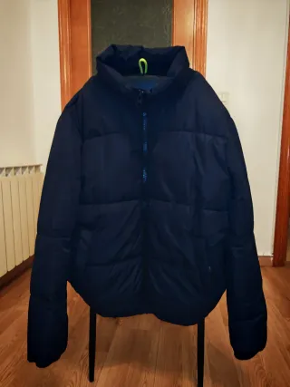 Chaqueta de hombre acolchada negro