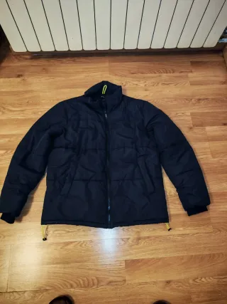 Chaqueta de hombre acolchada negro