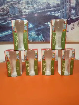 6 Bicchieri Coca Cola Euro 2008
