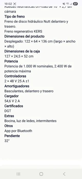 Patinete electrico Segwey tintan pro 2