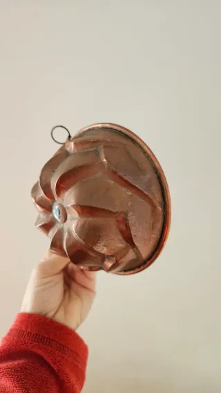 Stampo in rame antico per budino