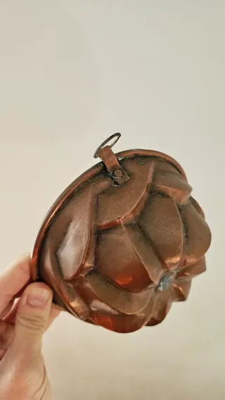 Stampo in rame antico per budino