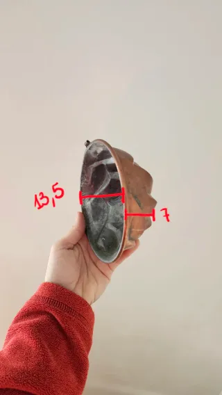 Stampo in rame antico per budino