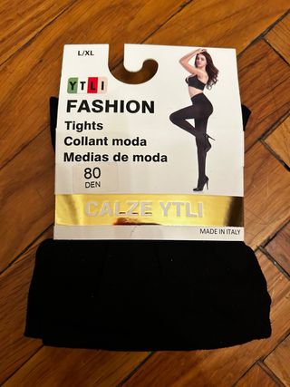 Collant 80 Denari YTLI Neri Taglia L/XL