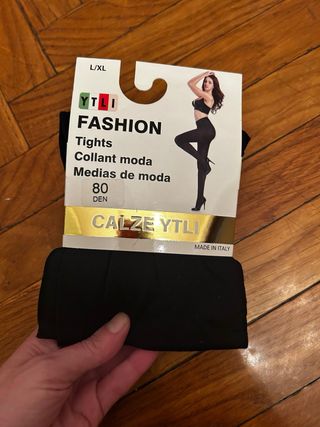 Collant 80 Denari YTLI Neri Taglia L/XL